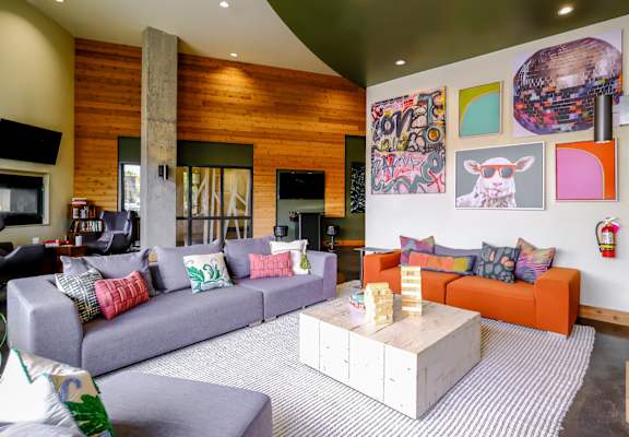social lounge Elan Redmond apartments