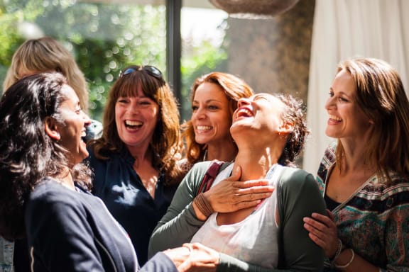 Friends Laughing