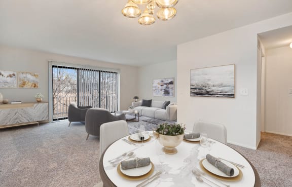 Dining Area And Living Room at Wexford, Novi, 48377