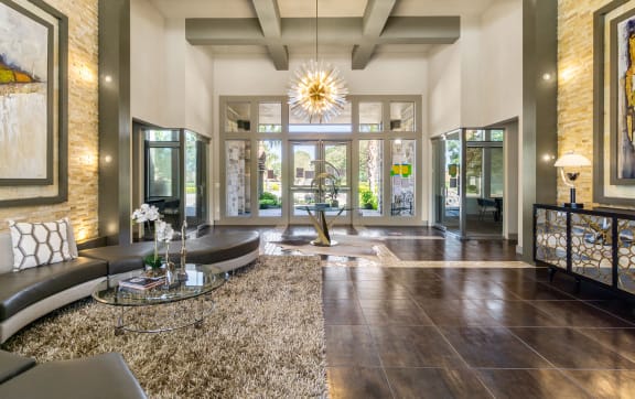 Clubhouse Lobby at Discovery at Kingwood, Kingwood, TX