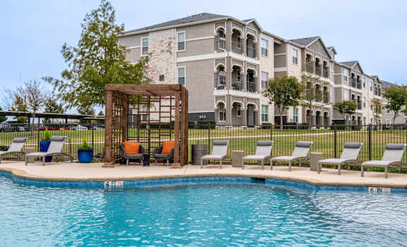 swimming pool at Park at 3Eighty apartments