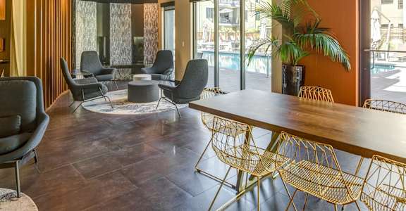 Dining Lounge at Misora Apartments, San Jose, CA, 95128