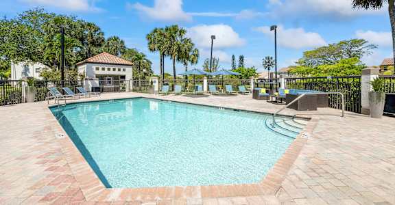 A swimming pool at Waterview at Coconut Creek, Coconut Creek, Florida