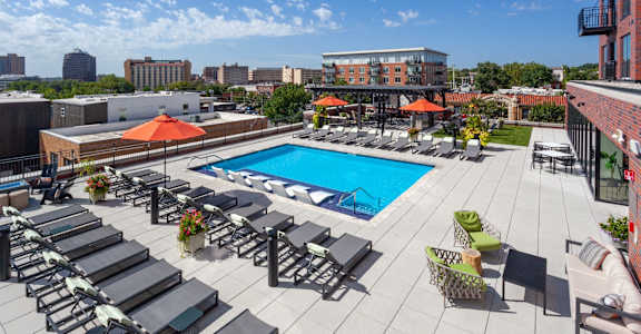 Westley on Broadway in Kansas City, Missouri Pool with Lounge Chairs