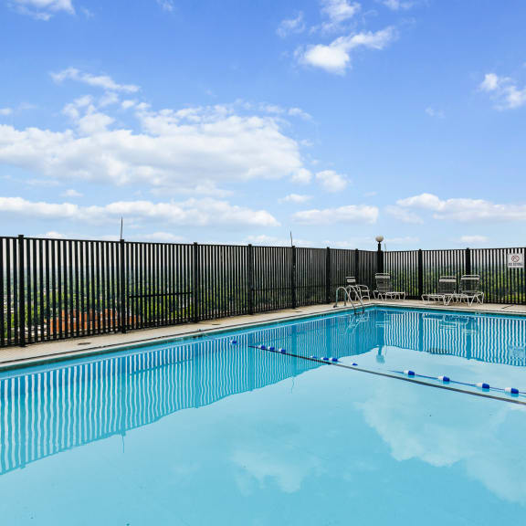 Sparking swimming pool on the roof at CityView on Meridian, 3801 N. Meridian St, Indianapolis, IN 46208