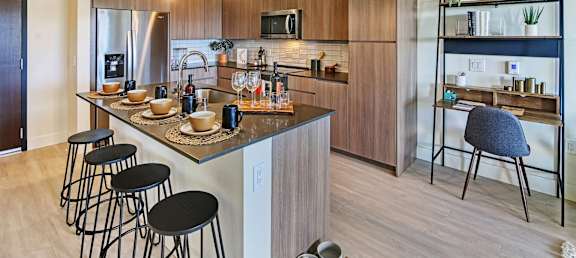 Alton Heartwood Apartments in Issaquah, Washington Model Kitchen