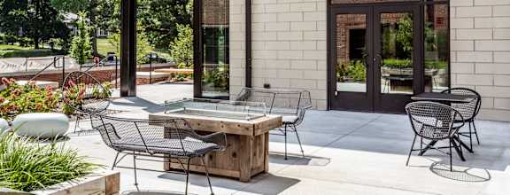 Outdoor area at The MK, Indiana