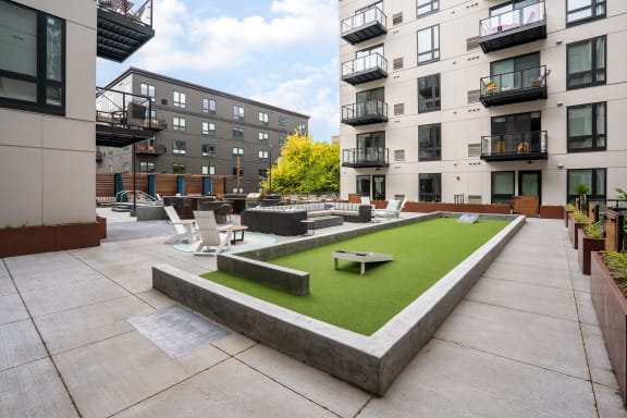 Cornhole Play Area at Marquee, Minnesota