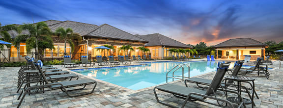 Twilight Pool View at The Oasis at Cypress Woods, Fort Myers, 33966