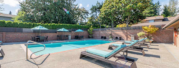 our apartments showcase an unique swimming pool