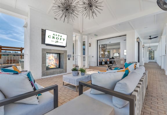 Community Clubhouse With Tv at Alta Croft, Charlotte, 28269