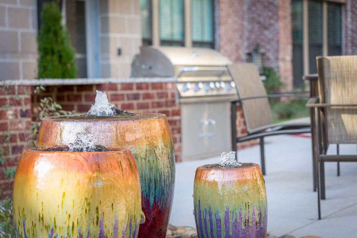 District West Apartments outdoor grilling area - Greenville, SC