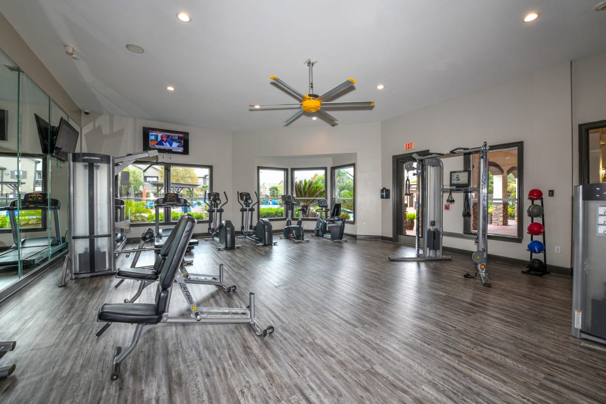 Artesian on Westheimer cardio fitness room - Houston, TX