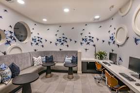 Business Center at The Exchange Luxury Apartments in St. Petersburg, FL