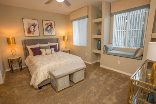 Bedroom with cozy bed at Level 25 at Oquendo by Picerne, Nevada