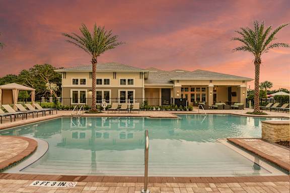 Resort-Style Pool at Lenox at Bloomingdale Luxury Apartments in Brandon, FL