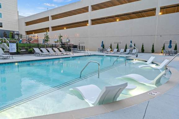 the swimming pool at or near residence inn