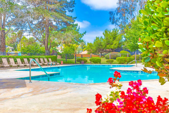 Village Park Apartments in Encinitas, CA offers a sparkling resort-style pool!