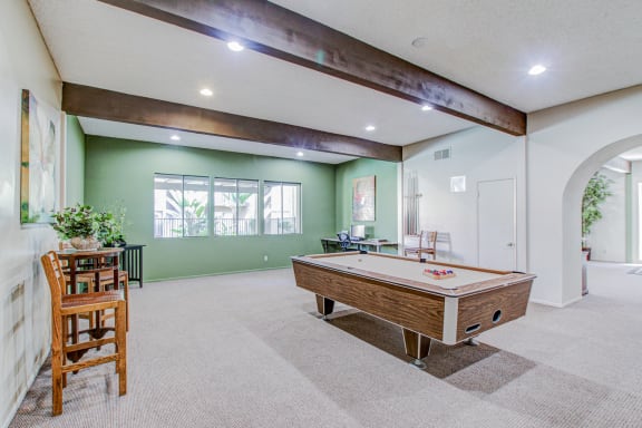 Pool Table at Woodlake, Escondido, California