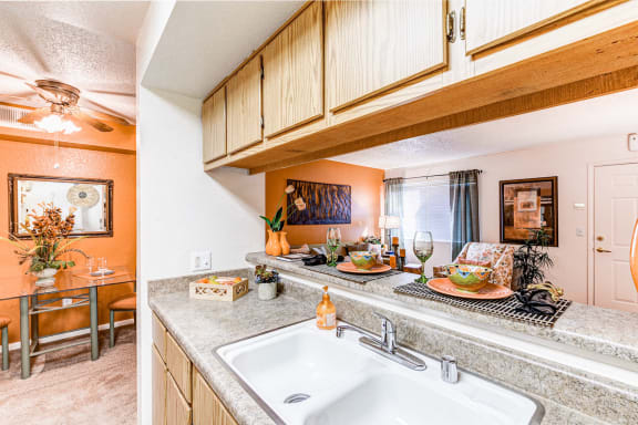 Country Club at Valley View Senior Apartments in Las Vegas offers spacious kitchens with serving windows in Las Vegas, NV!