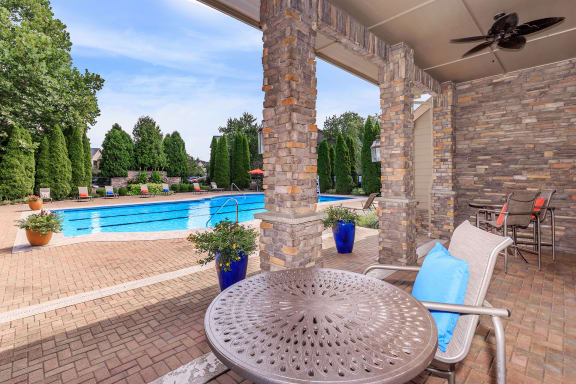 take a dip in the pool at villas at houston levee west apartments in cord