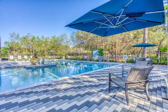 Swimming Pool With Sparkling Water at The Beck at Hidden River, Tampa, Florida