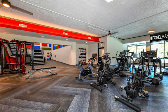 Cardio Machines In Gym at Stewarts Ferry Apartments, Nashville, 37214