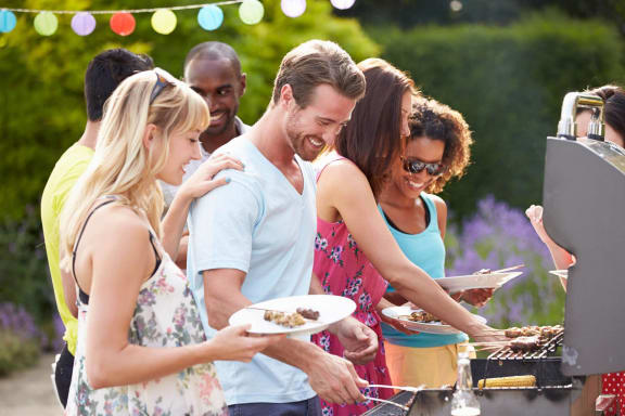 Residents at Barbecue Grills at Water's Edge Apartments, FL 33351
