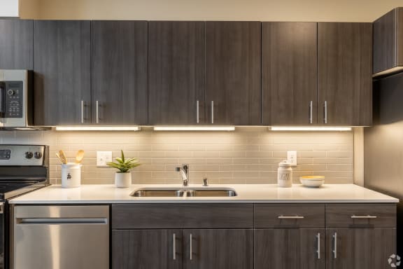192nd West Lofts Model Kitchen