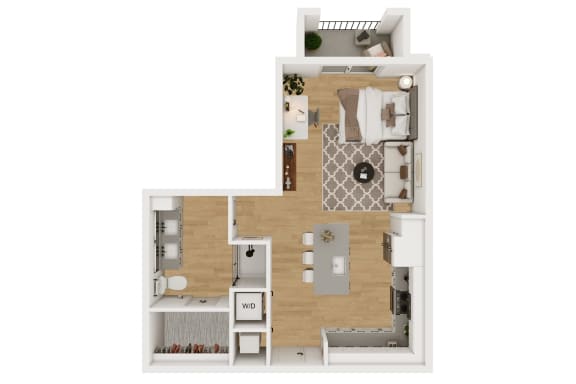 M1 Floor Plan at Lenox Burnet, Austin, 78757