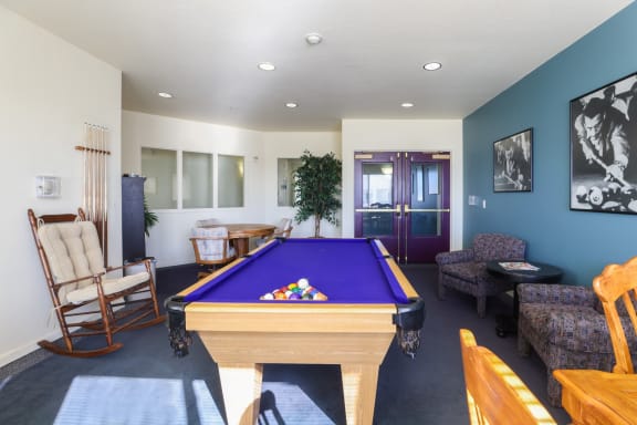 The Village at Arvada Clubhouse with Billiards Table