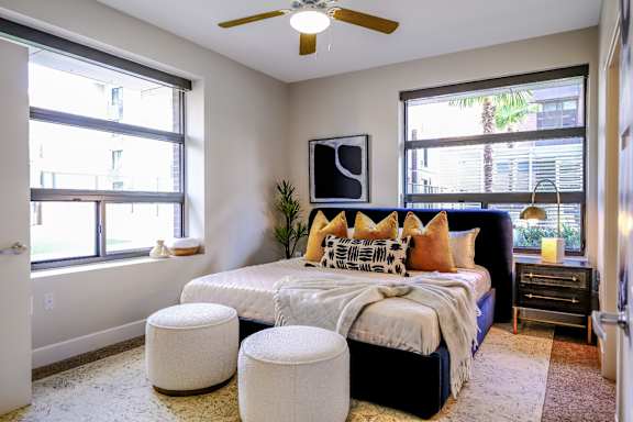 spacious bedroom at Berkshire Riverview apartments for rent in Austin, TX