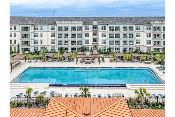 Pool View at Reveal at Bayside Apartments