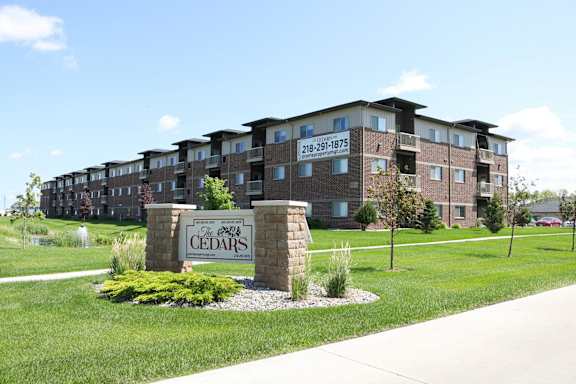 exterior, cedars apartments, fargo