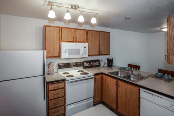 Farr Court Apartments Kitchen Counter and Appliances