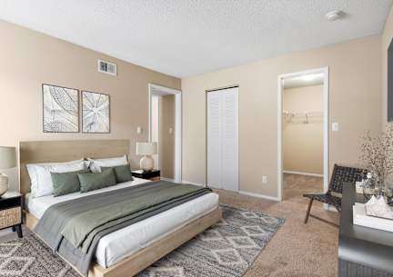 Bedroom With Walk-In Closet