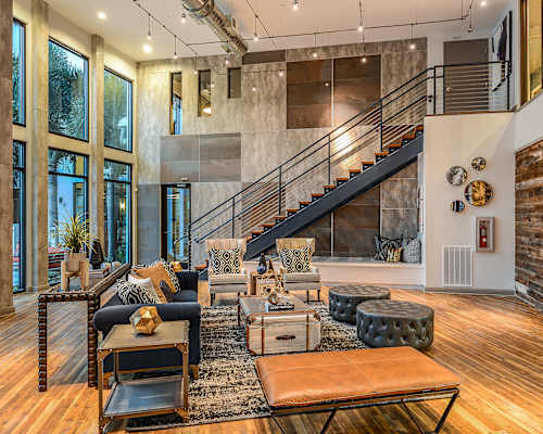 Clubhouse at  Aurora Luxury Apartments in Downtown Tampa FL