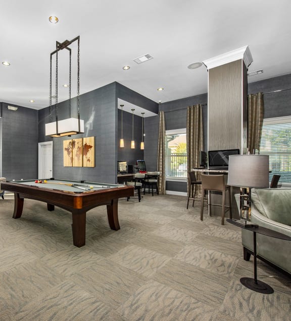 Game room at Avenues at Tuscan Lakes, League City, TX
