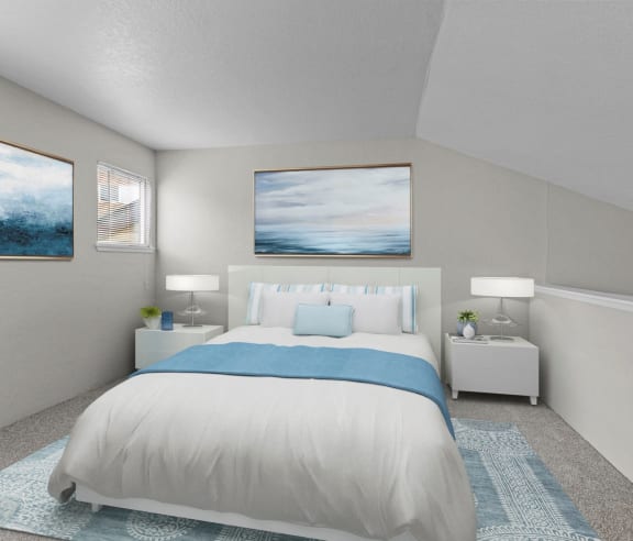 Aspire Apartments at Mountlake Terrace in Washington Model Bedroom