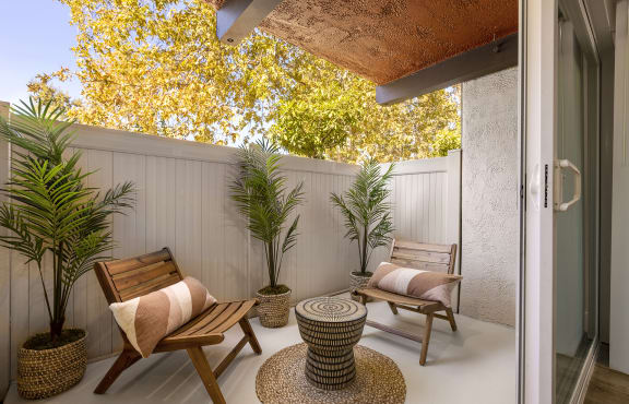 Patio at The Meadows at Westlake Village Apartments,California, 91361