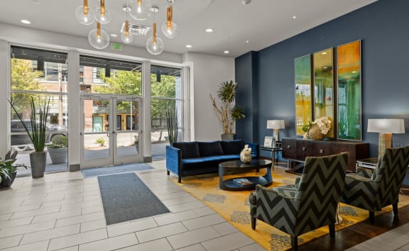 Viva Apartments in Seattle, Washington Clubhouse Lobby Entrance