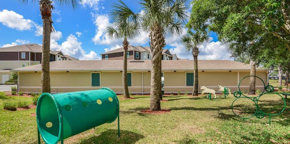 Pet Park with Toys at Cabana Club Apartments in Jacksonville, Florida 32256