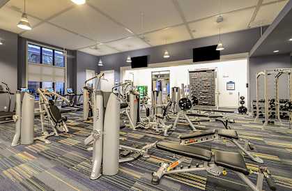 Spacious Fitness Center at Cabana Club Apartments in Jacksonville, Florida 32256