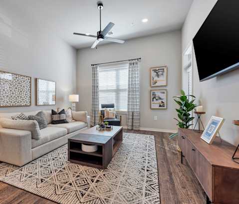 Avenue64 Luxury Apartments in O'Fallon, Missouri Model Living Room