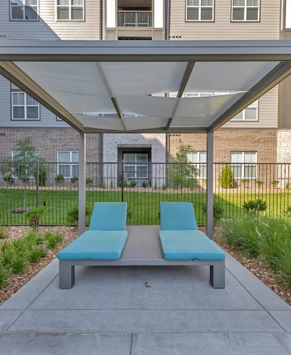 Avenue64 Luxury Apartments in O'Fallon, Missouri Pool Area with Cabanas