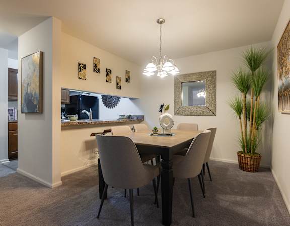 Dining Room at Meadows Apartments, Emmaus, PA, 18049
