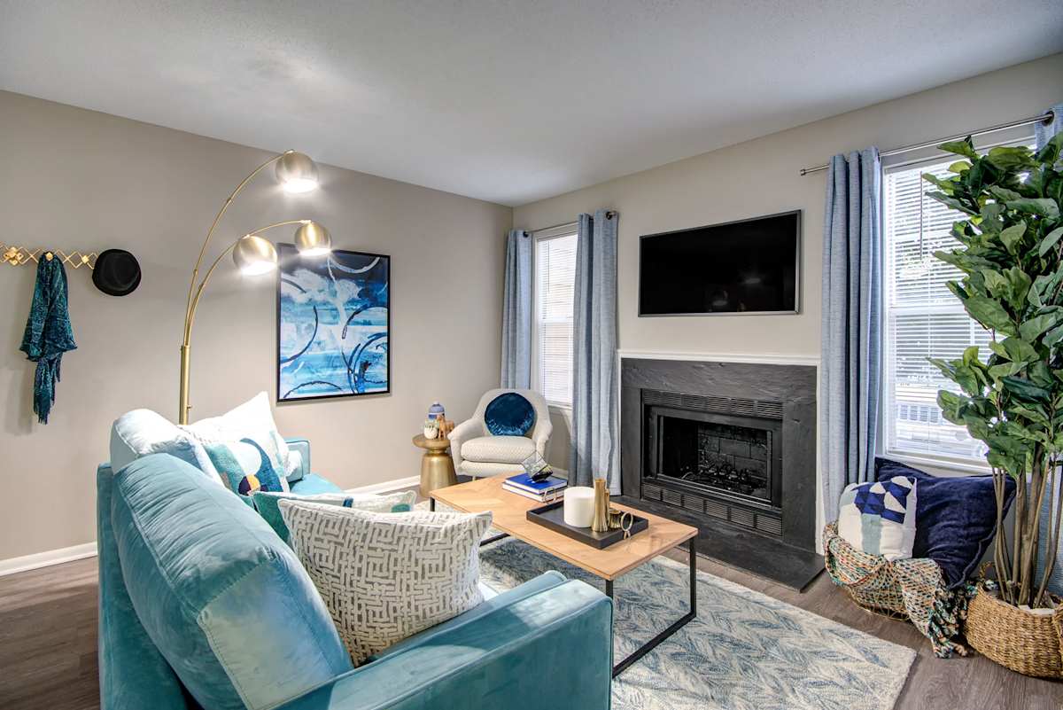 Westfield Village model unit living area - Centreville, VA