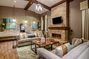 Fireside Lounge at Azura Luxury Apartments in Kendall, FL