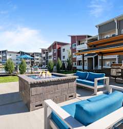 The Goat at Broadmoor in Pasco, Washington Patio with Fire Pit