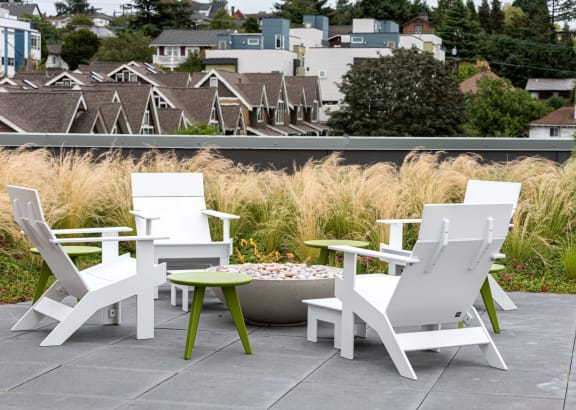 Muir Apartments Model Living Room